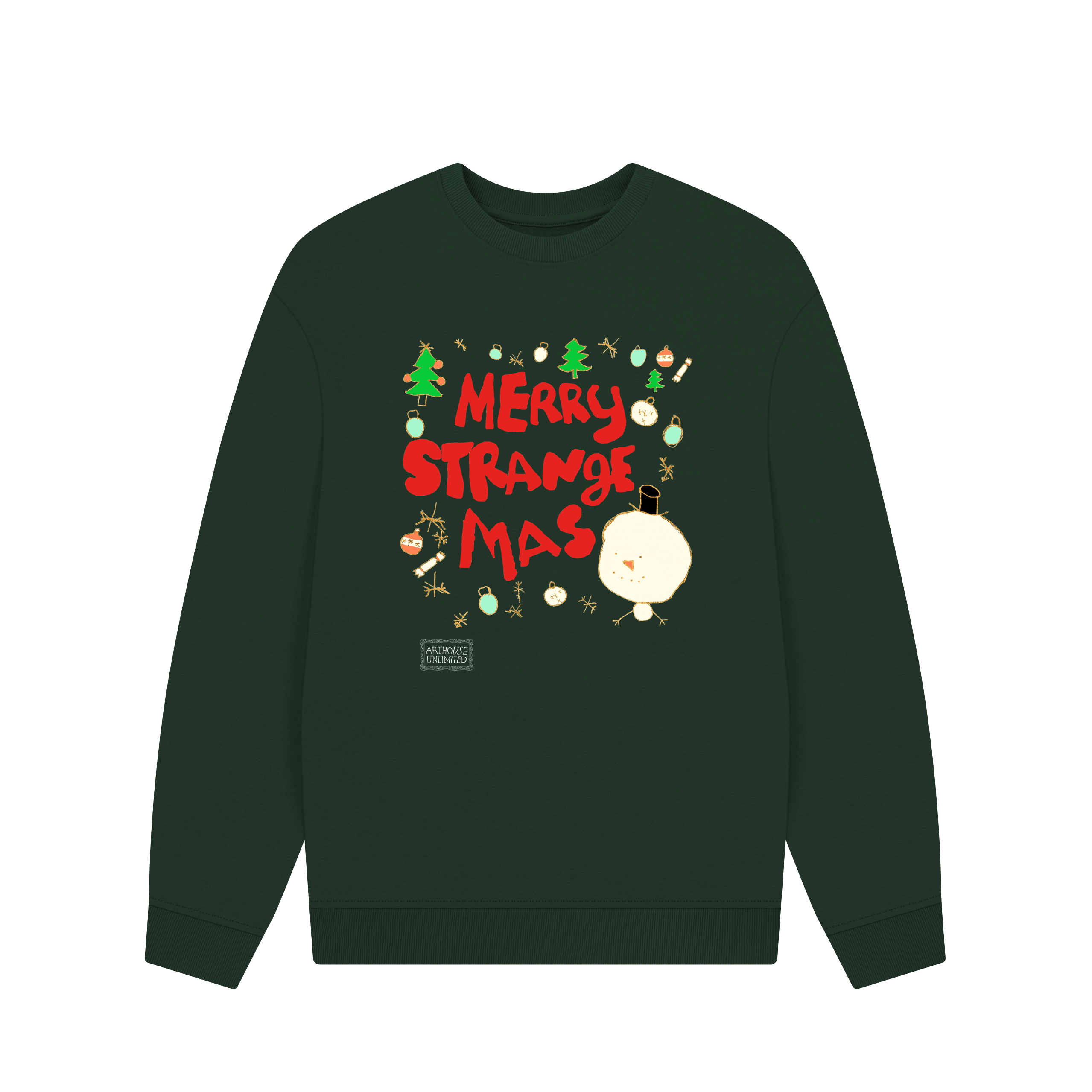 Evergreen Printed Sweater Front