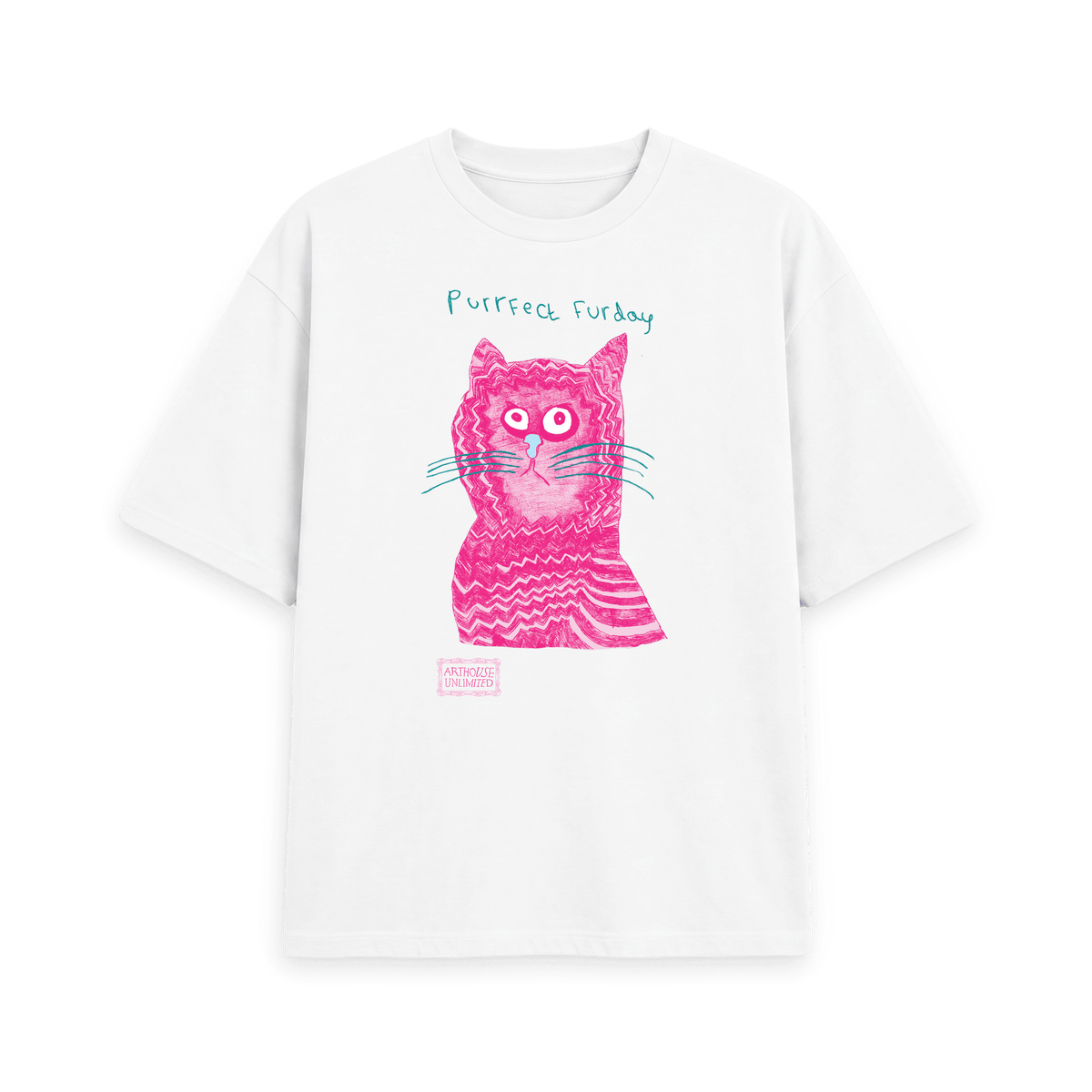 White Printed T-shirt Front