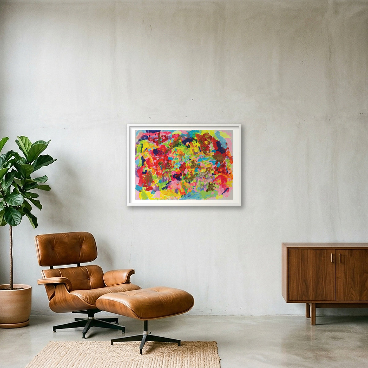 home to Somerset landscape A1 — 84×59cm, 33×23" White Frame