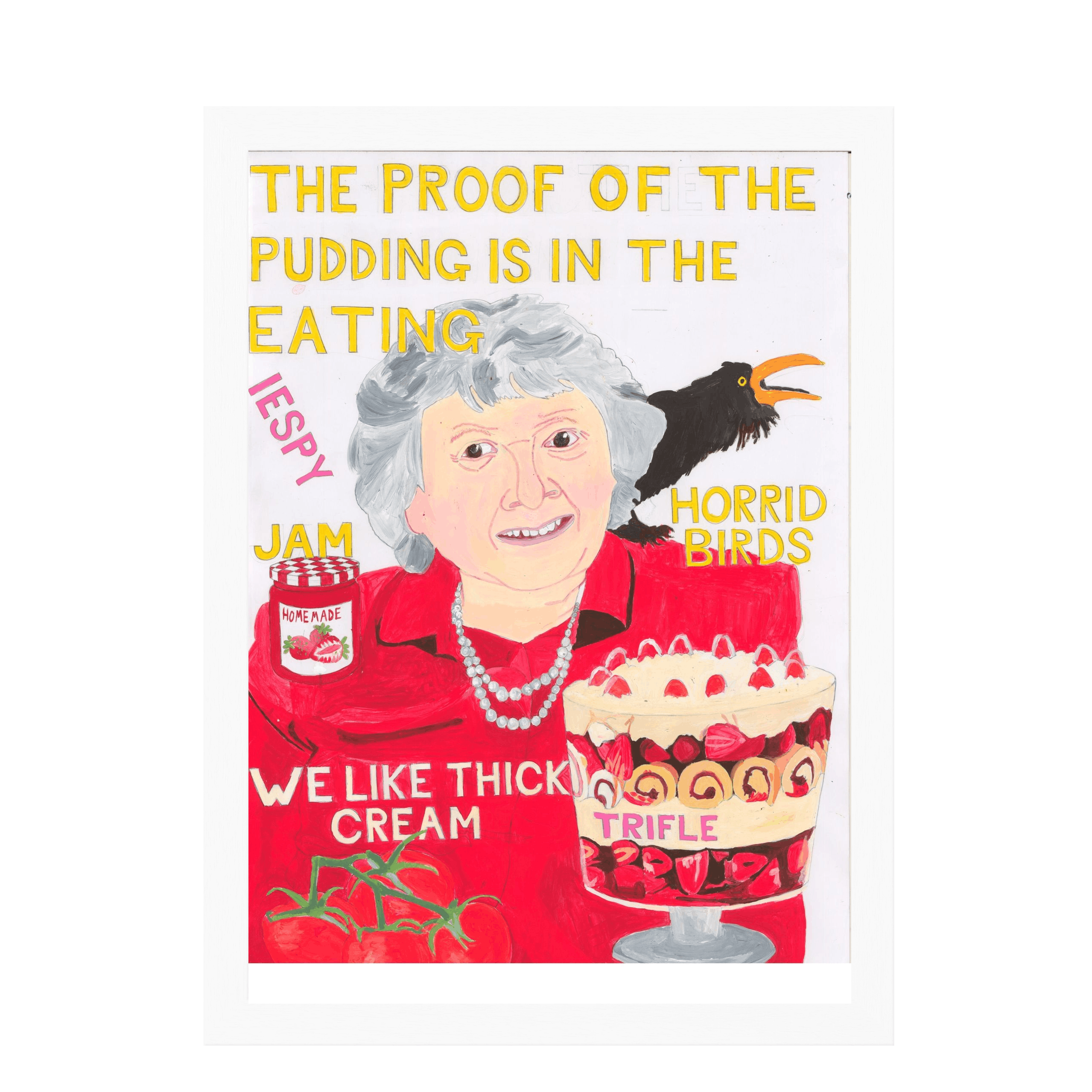 White Frame Framed art print Front