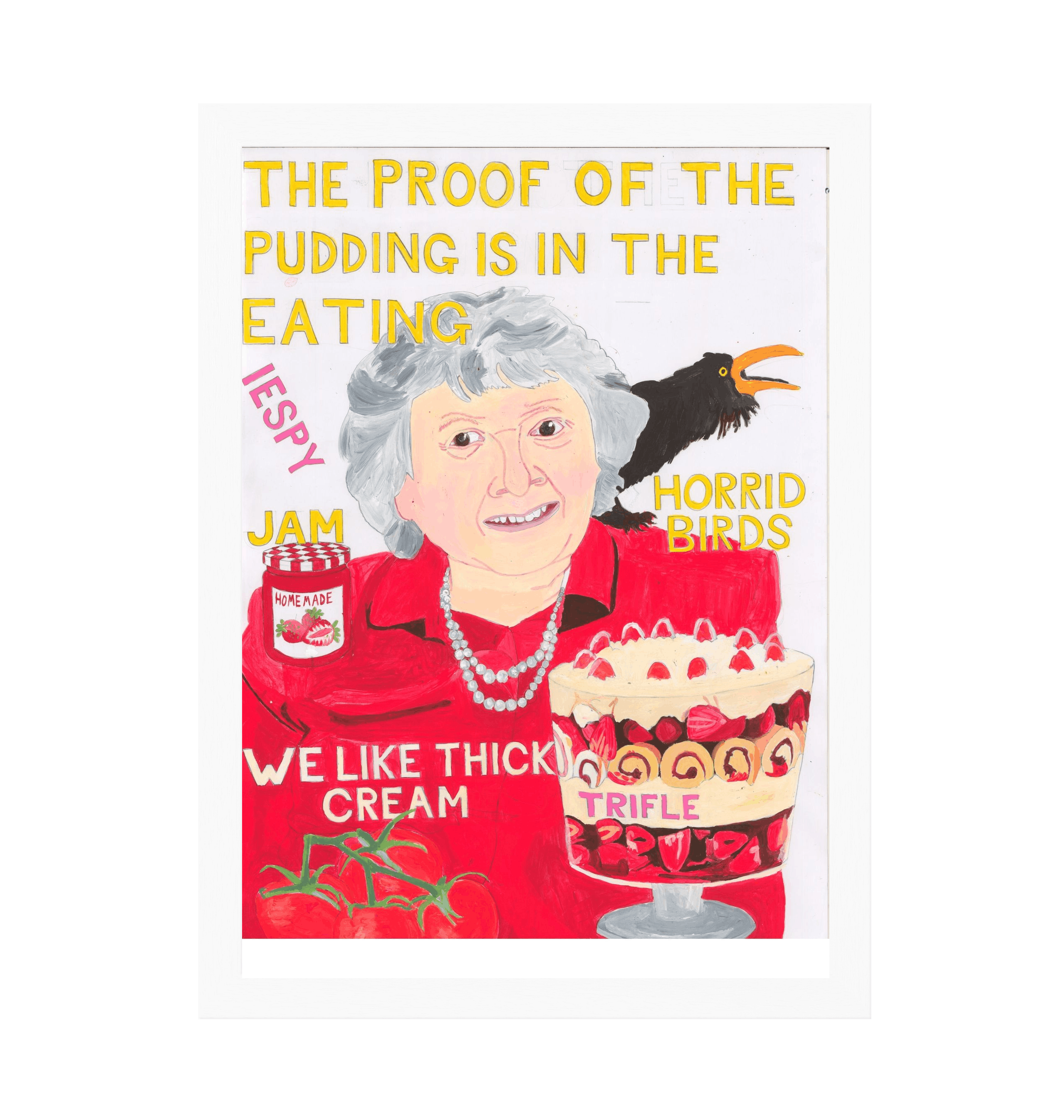 White Frame Framed art print Front