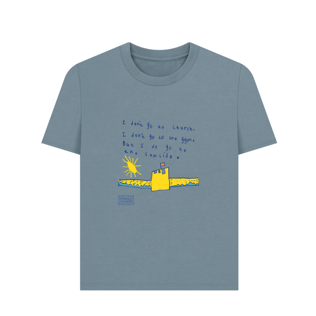 Stone Blue Printed T-shirt