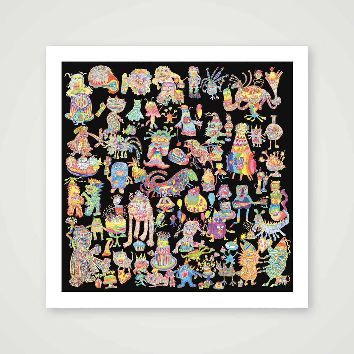 Giclee_monsters 50x50 — 30×30cm, 12×12" Print only