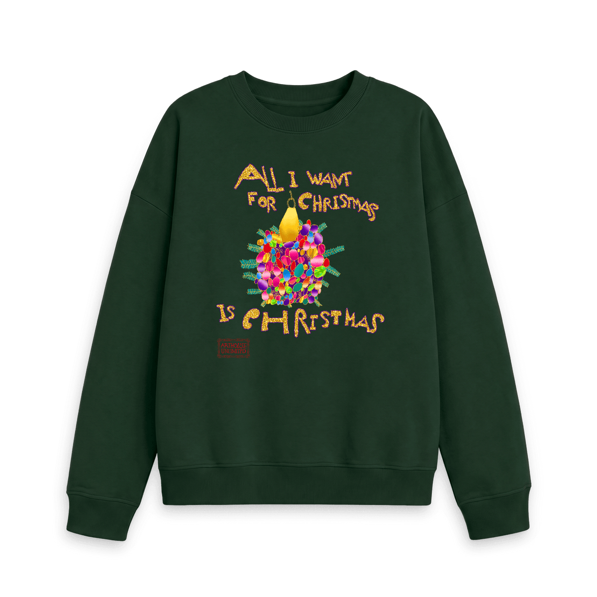 Evergreen Printed Sweater Front