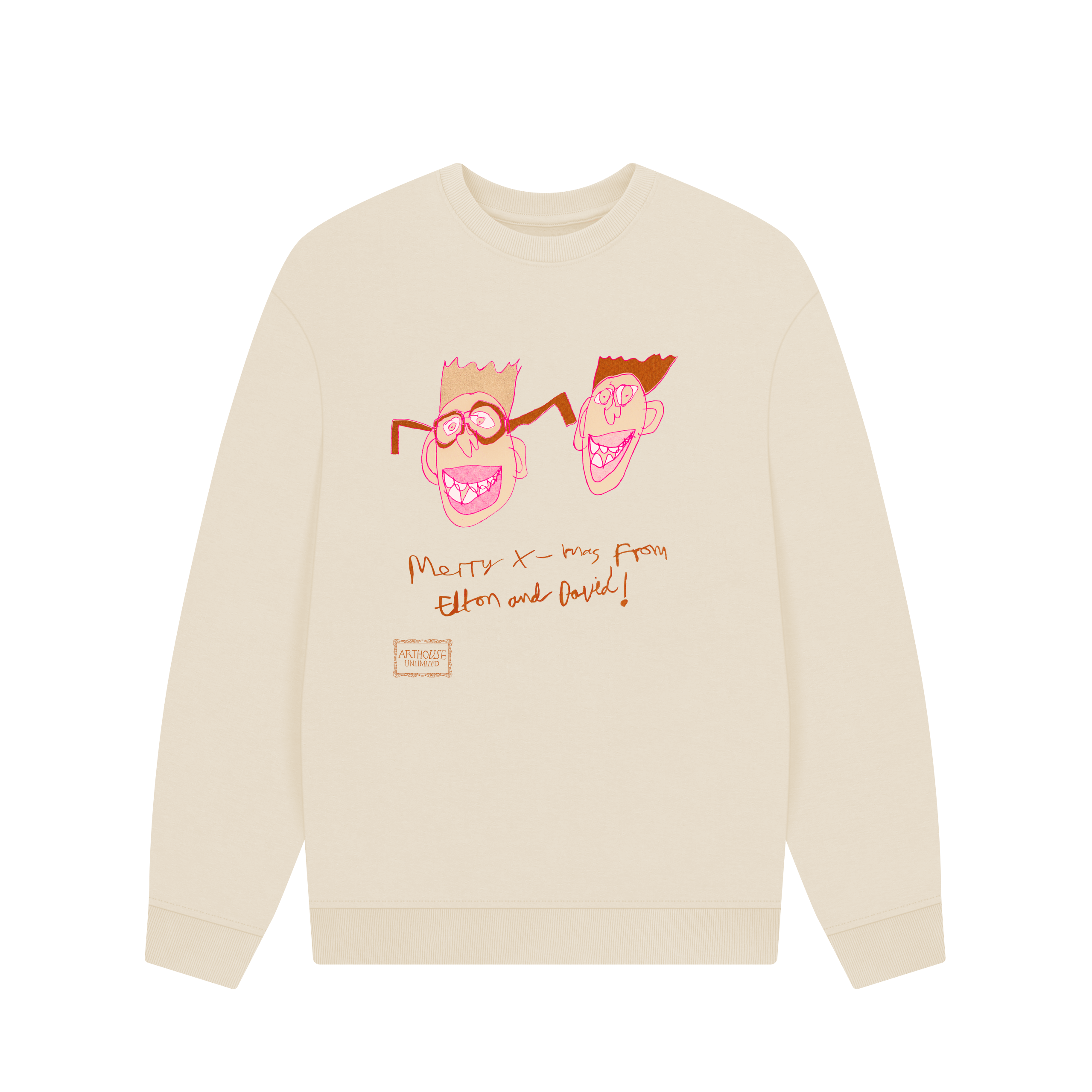 Oat Printed Sweater Front