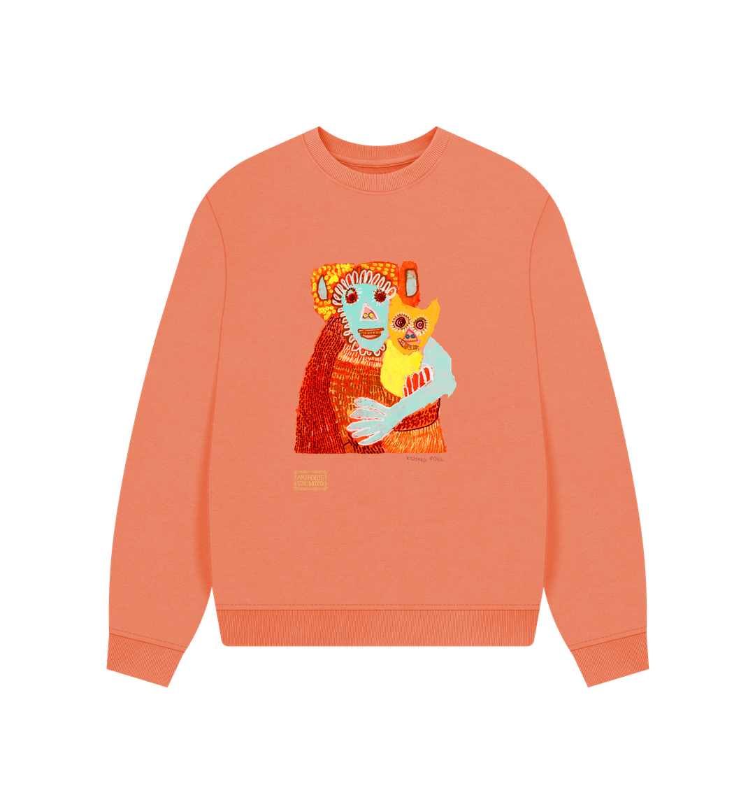 Apricot Printed Sweater