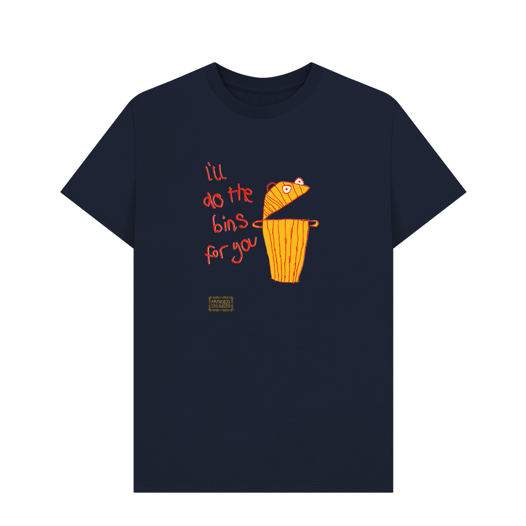 Navy Blue Printed T-shirt