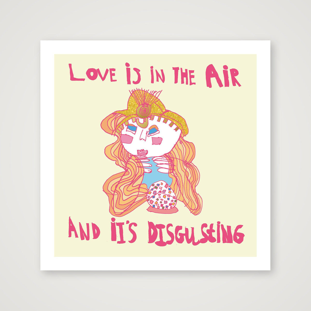 Love is in the air 50 x 50 — 30×30cm, 12×12" Print only