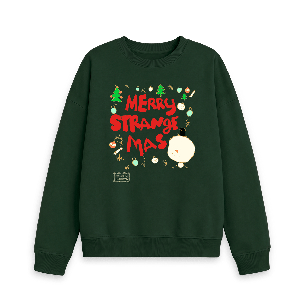 Evergreen Printed Sweater Front