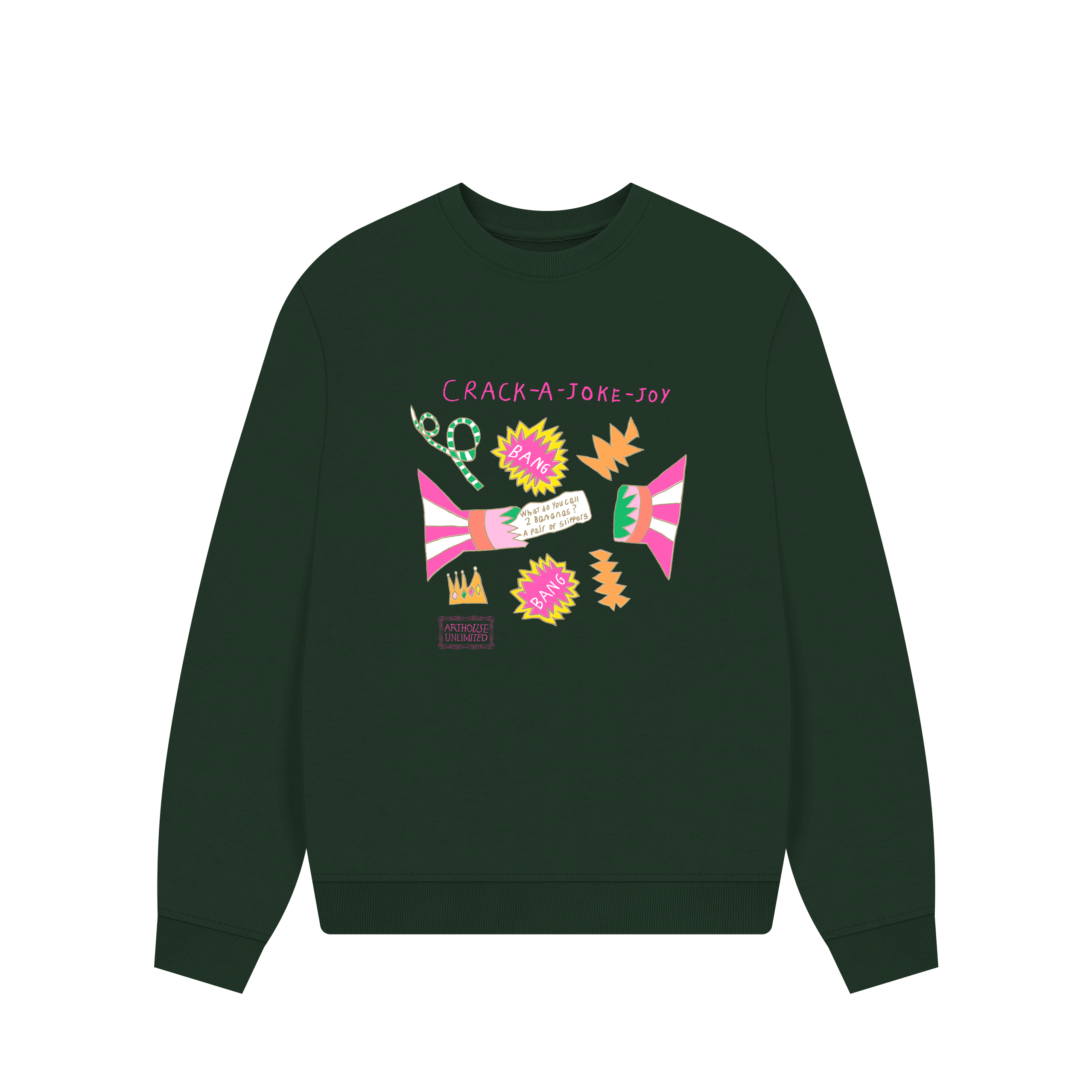 Evergreen Printed Sweater Front