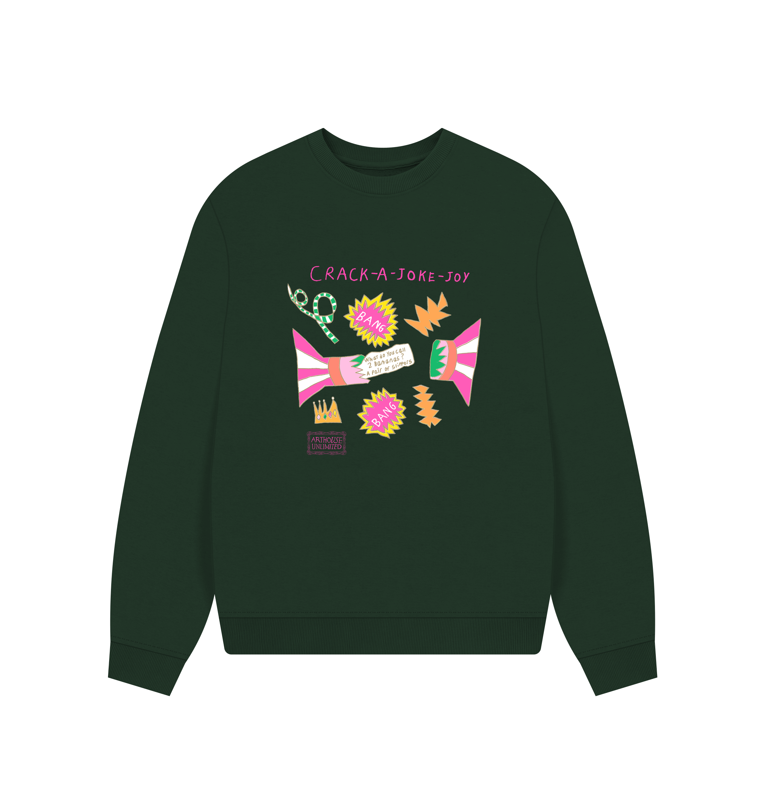 Evergreen Printed Sweater Front