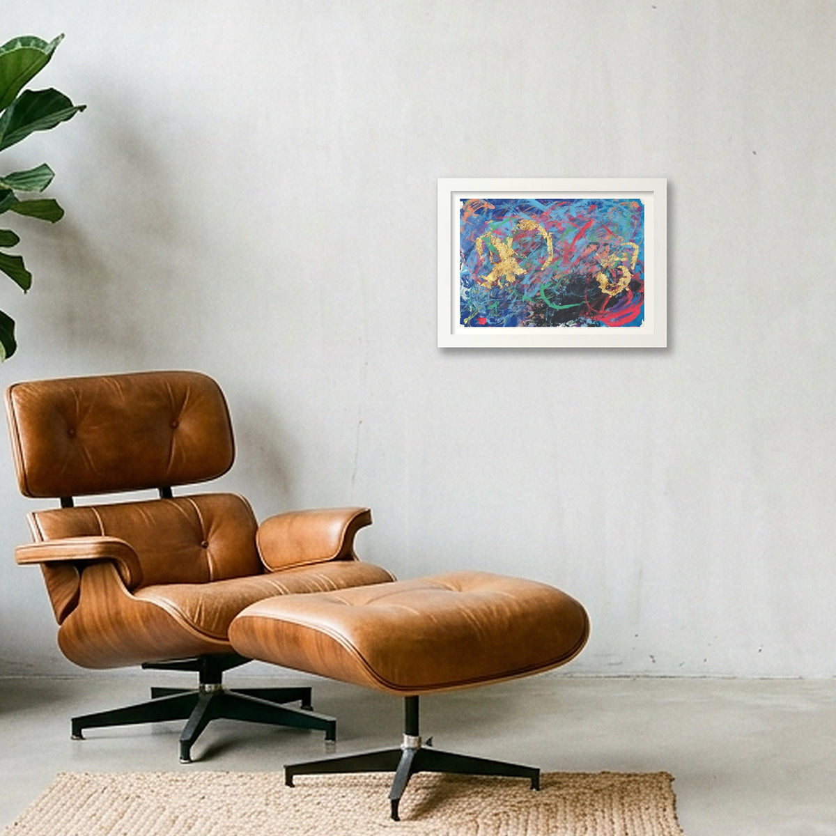Giclee_nicky mason rainbow burp landscape A1 — A4 (30×21cm, 12×8") White Frame