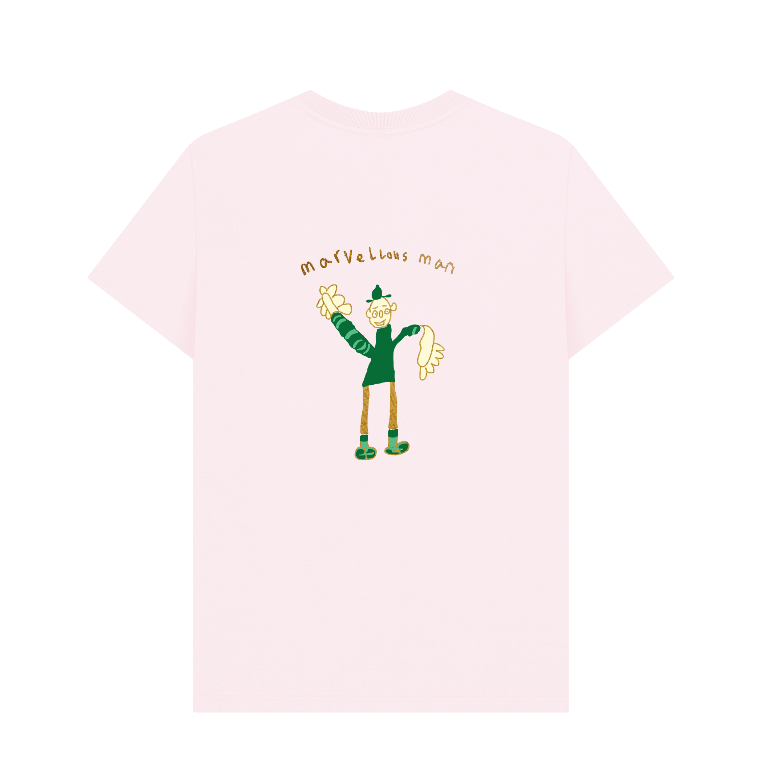 Pink Printed T-shirt Back