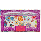 Front of Yellow Daffodil, white chocolate bar with Pick 'n' mix sweets