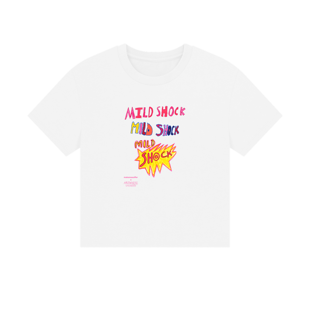 White Printed T-shirt Front