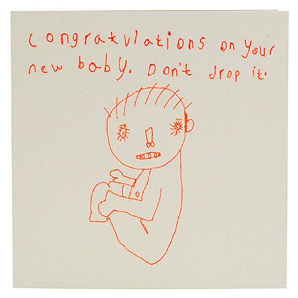Congratulations On Your New Baby Don't Drop it, New Baby Card