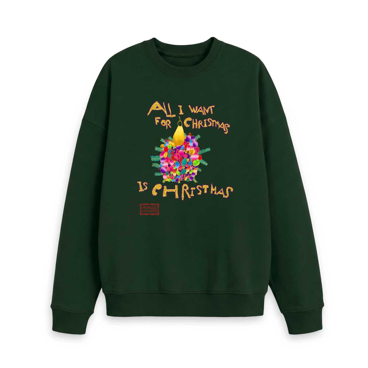 Evergreen Printed Sweater Front
