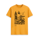 Mustard Printed T-shirt Front