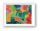 Giclee Rainbow Forest by Mandy Lyne landscape A1 — framed