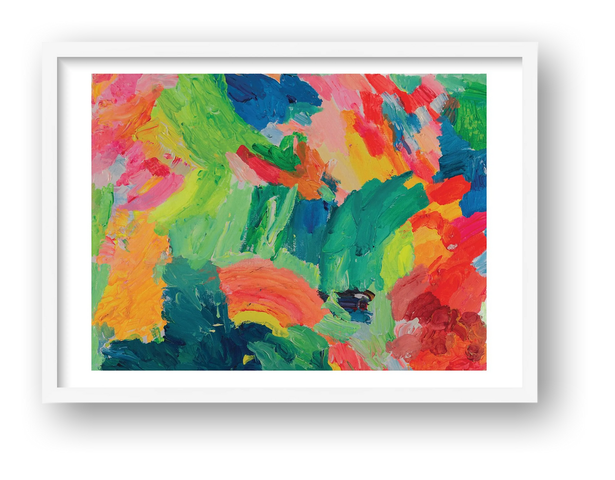 Giclee Rainbow Forest by Mandy Lyne landscape A1 — framed