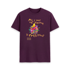 Purple Printed T-shirt Front