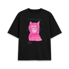 Black Printed T-shirt Front