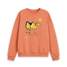 Apricot Printed Sweater Front