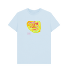 Sky Blue Printed T-shirt Front