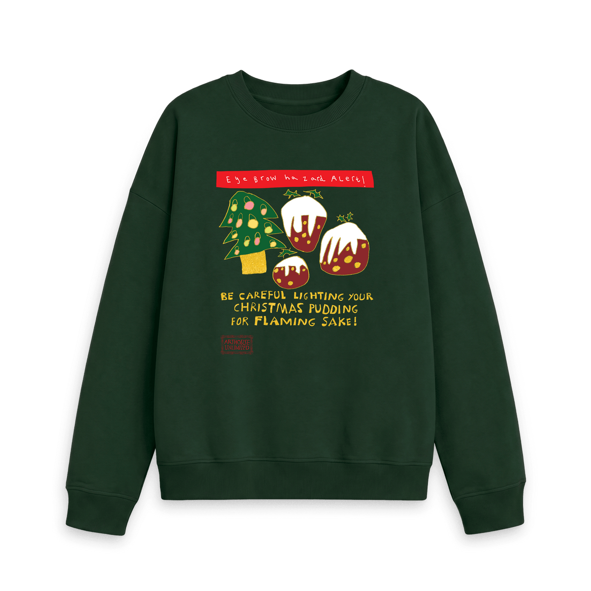 Evergreen Printed Sweater Front