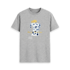 Athletic Grey Printed T-shirt Front