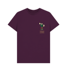 Purple Printed T-shirt Front