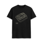 Black Printed T-shirt Front