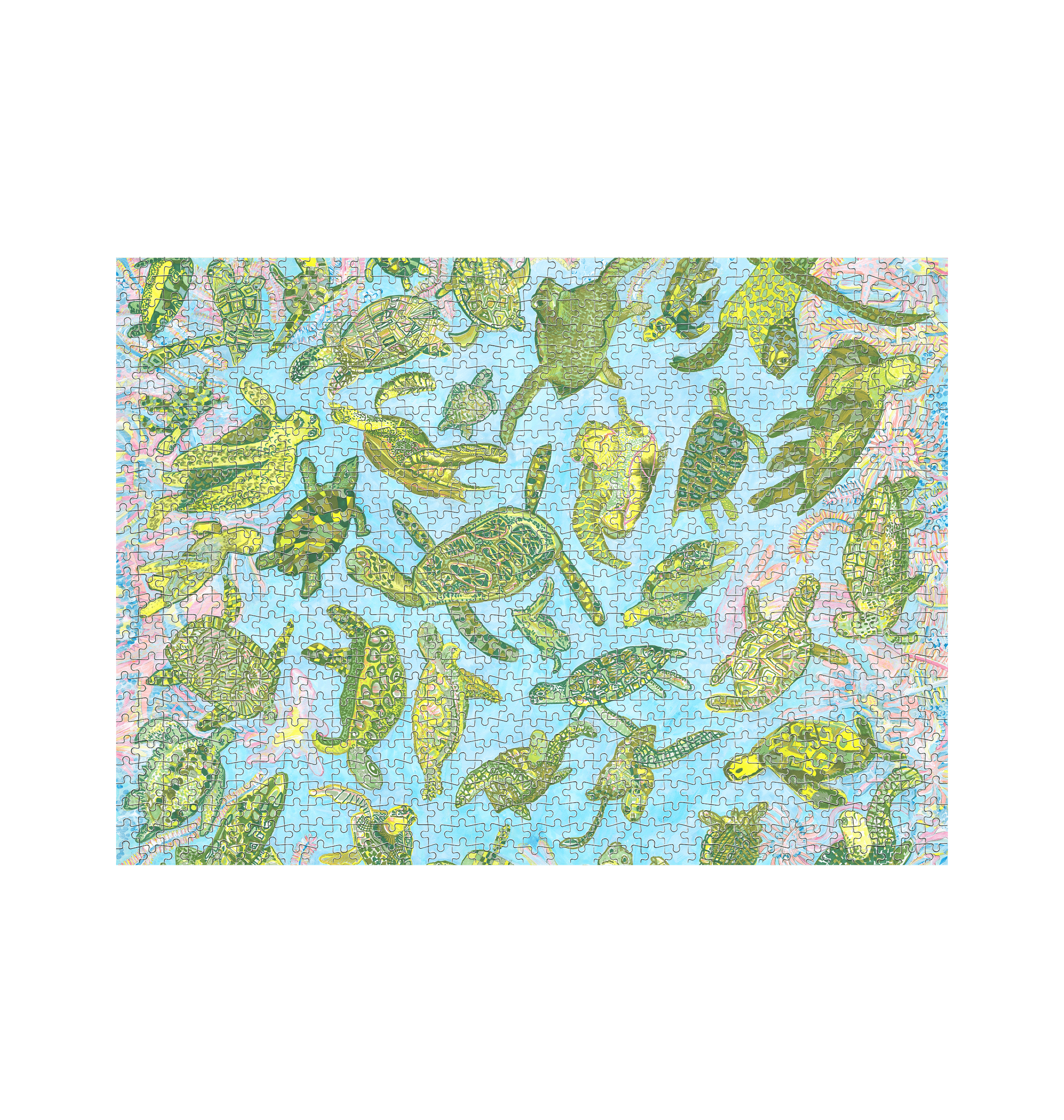 White Jigsaw Puzzles Front