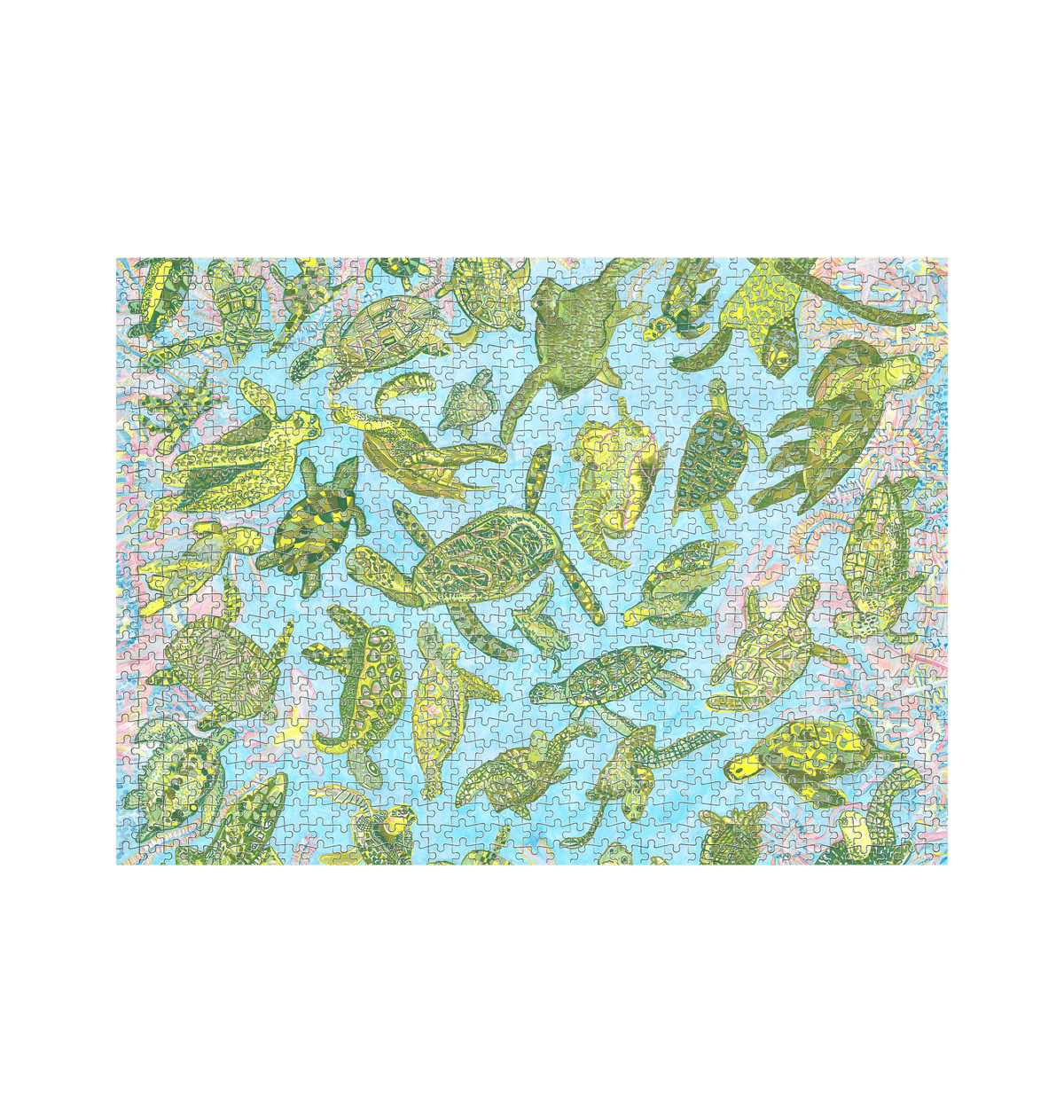 White Jigsaw Puzzles Front