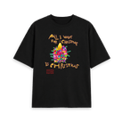 Black Printed T-shirt Front