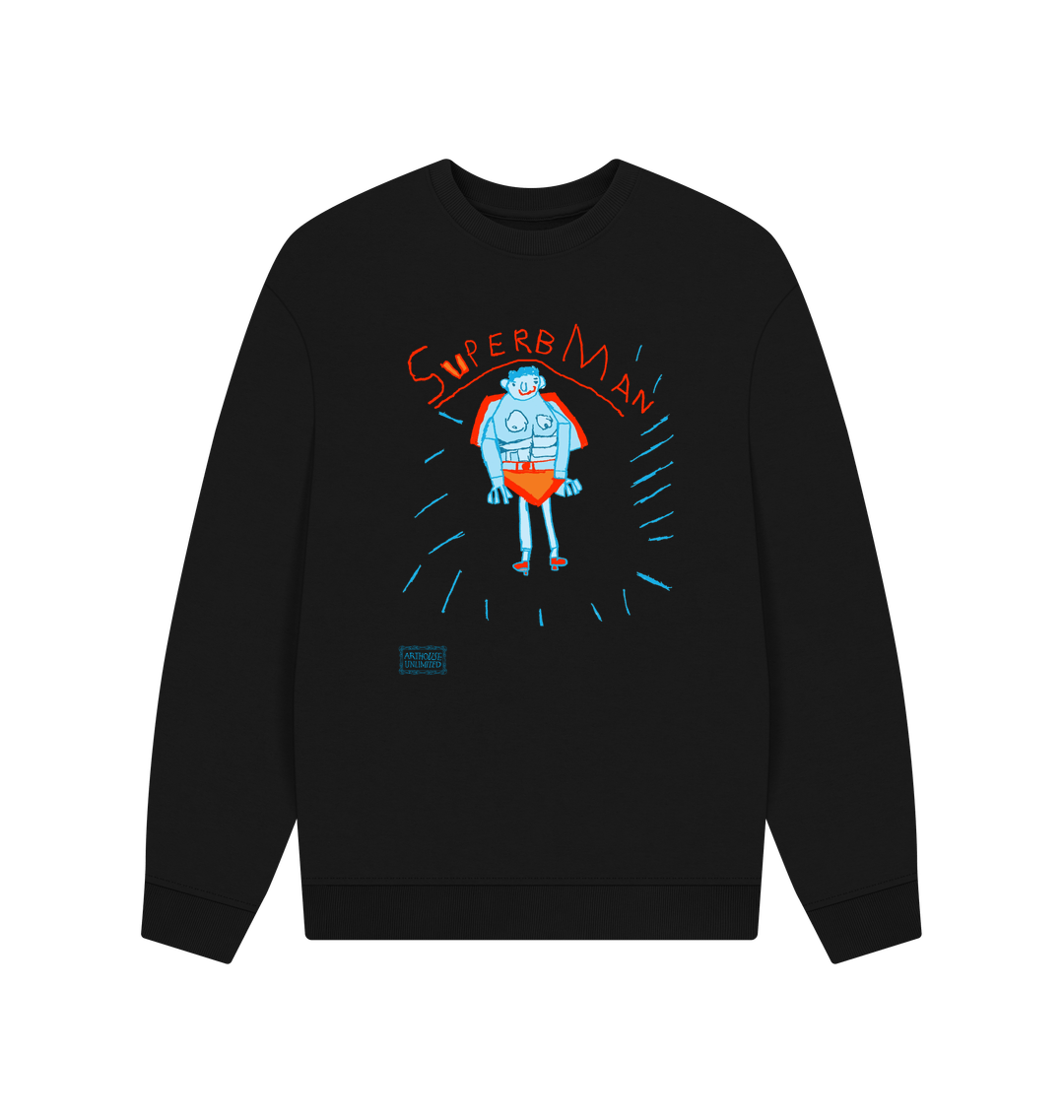 Black Printed Sweater