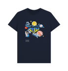 Navy Blue Printed T-shirt Front