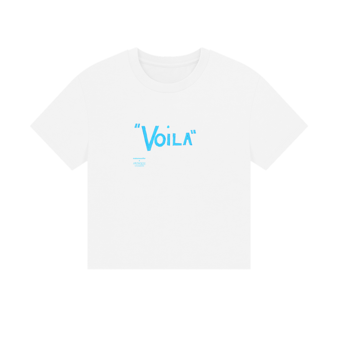 White Printed T-shirt Front