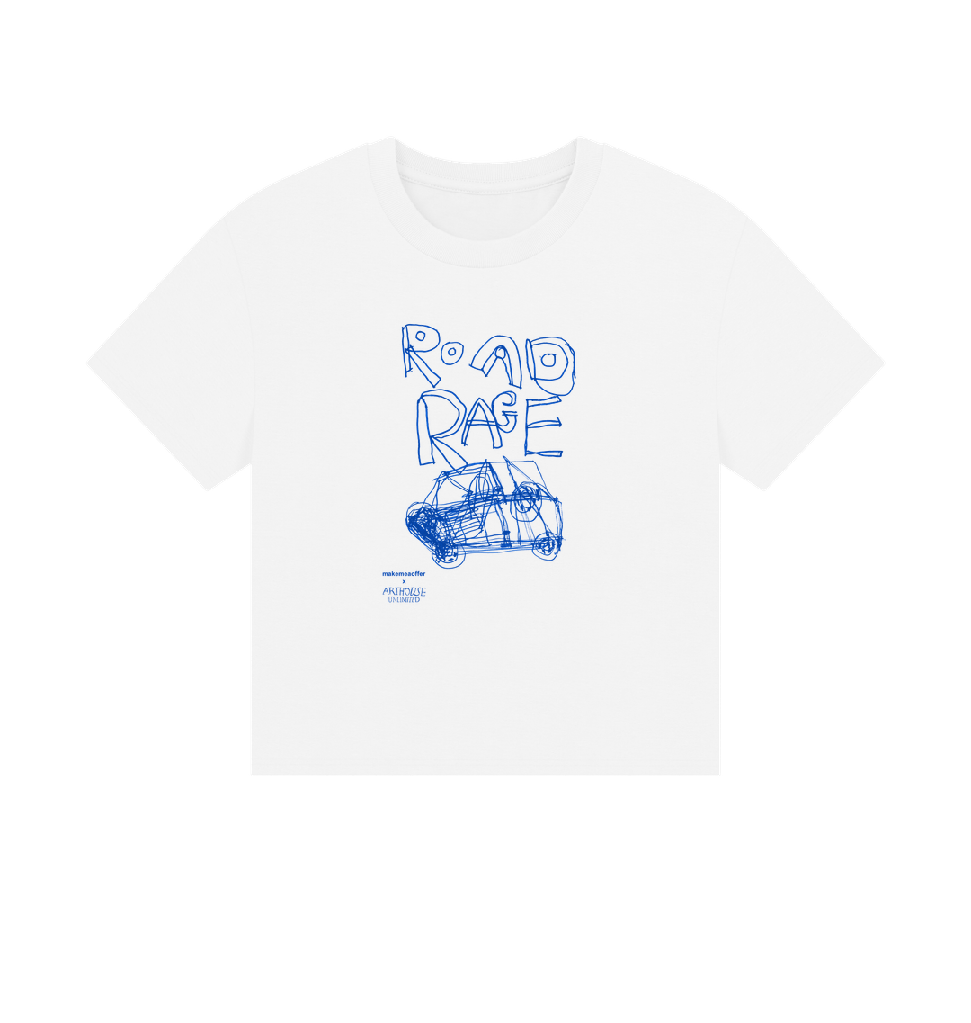 White Printed T-shirt Front