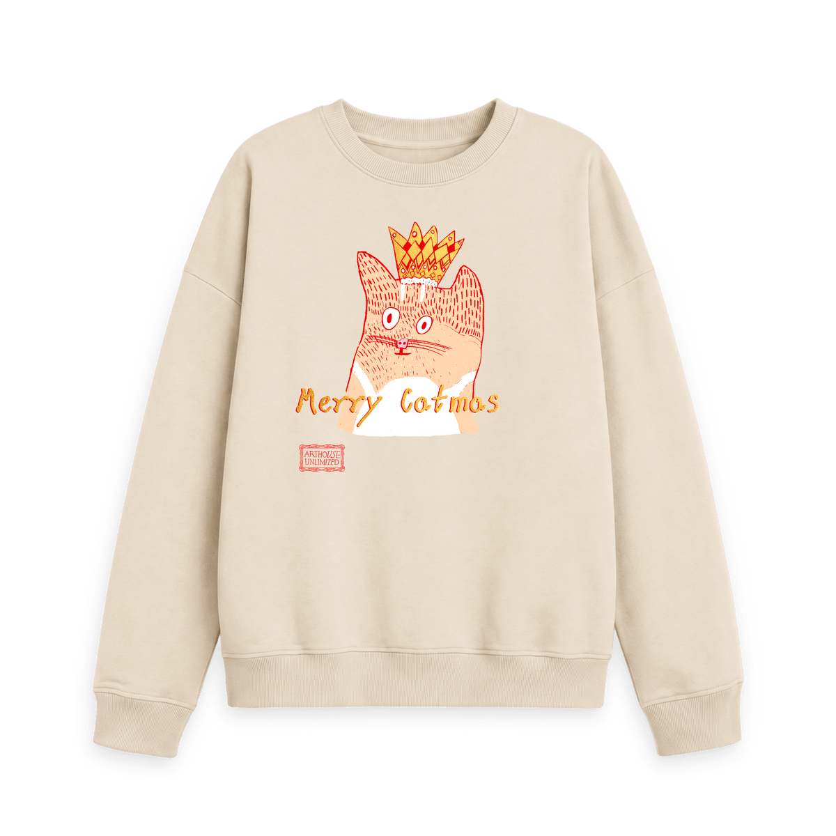 Oat Printed Sweater Front