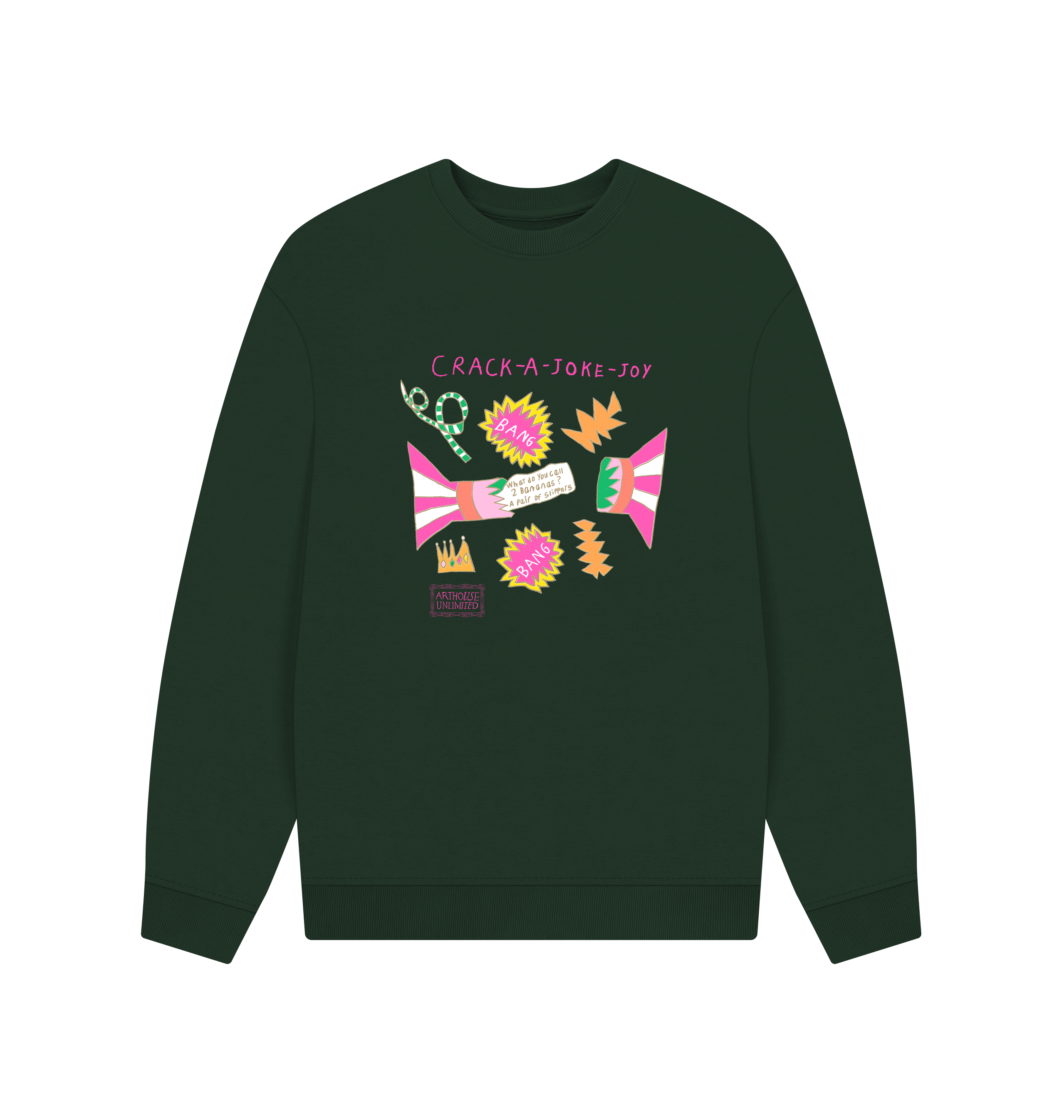 Evergreen Printed Sweater Front
