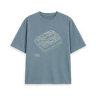 Stone Blue Printed T-shirt Front