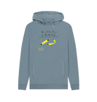 Stone Blue Printed Hoody Front