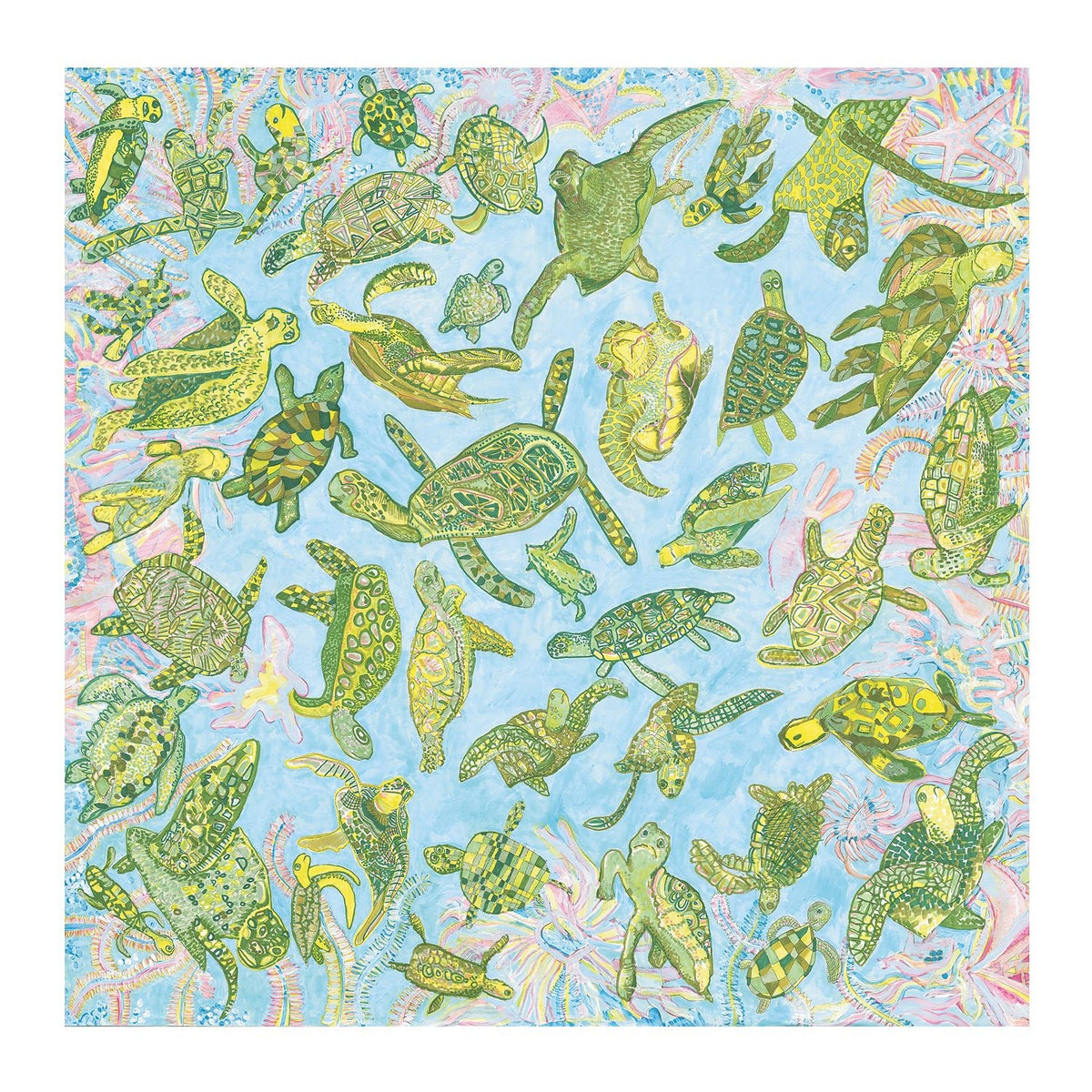 Giclee_turtles 50x50