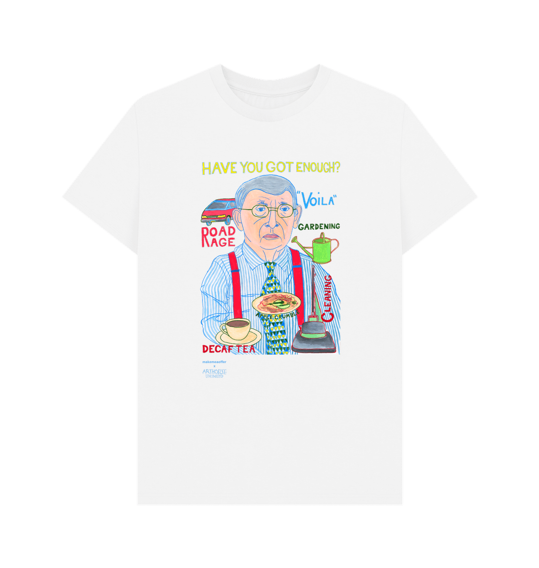 White Printed T-shirt Front