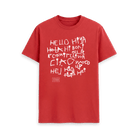 Red Printed T-shirt Front