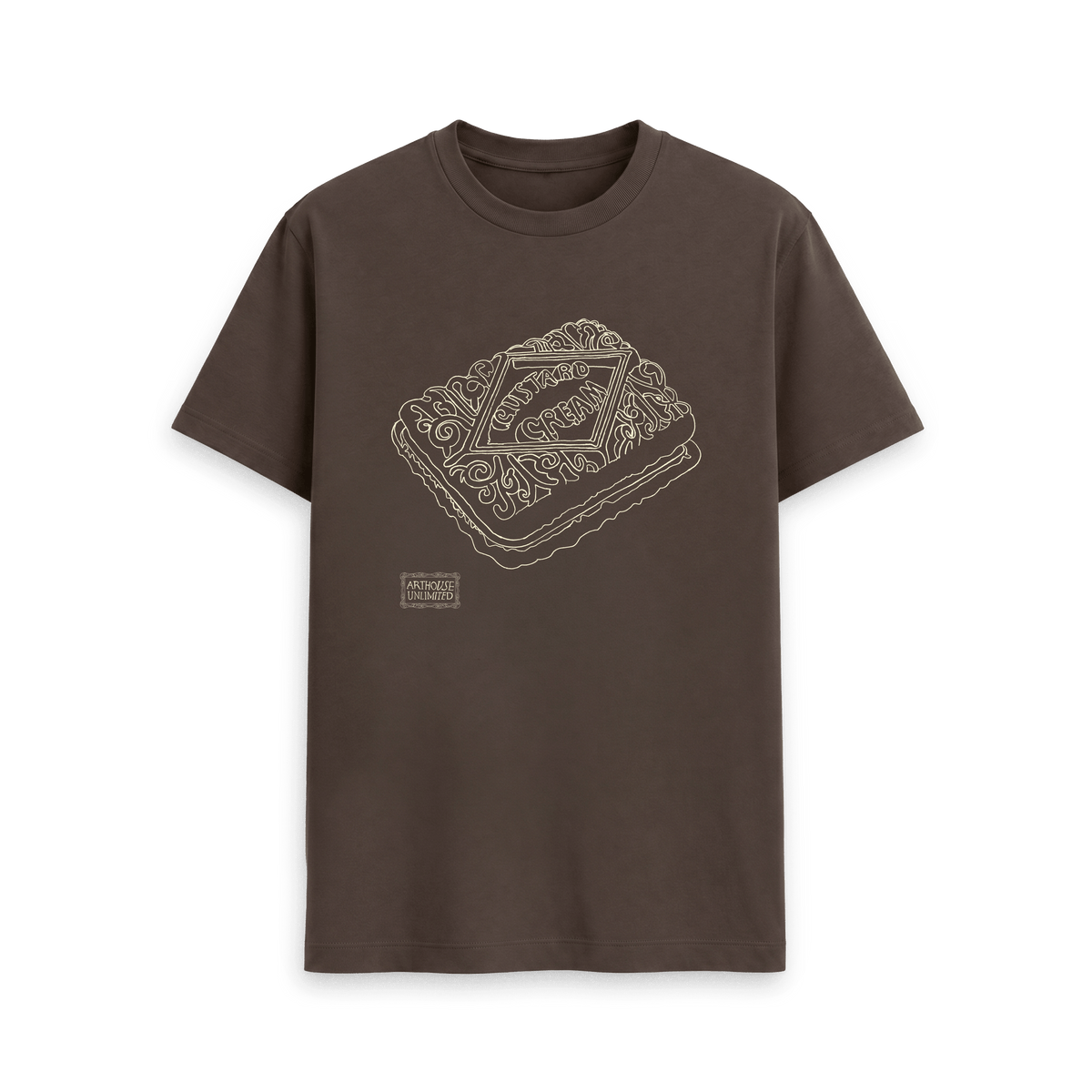 Chocolate Printed T-shirt Front