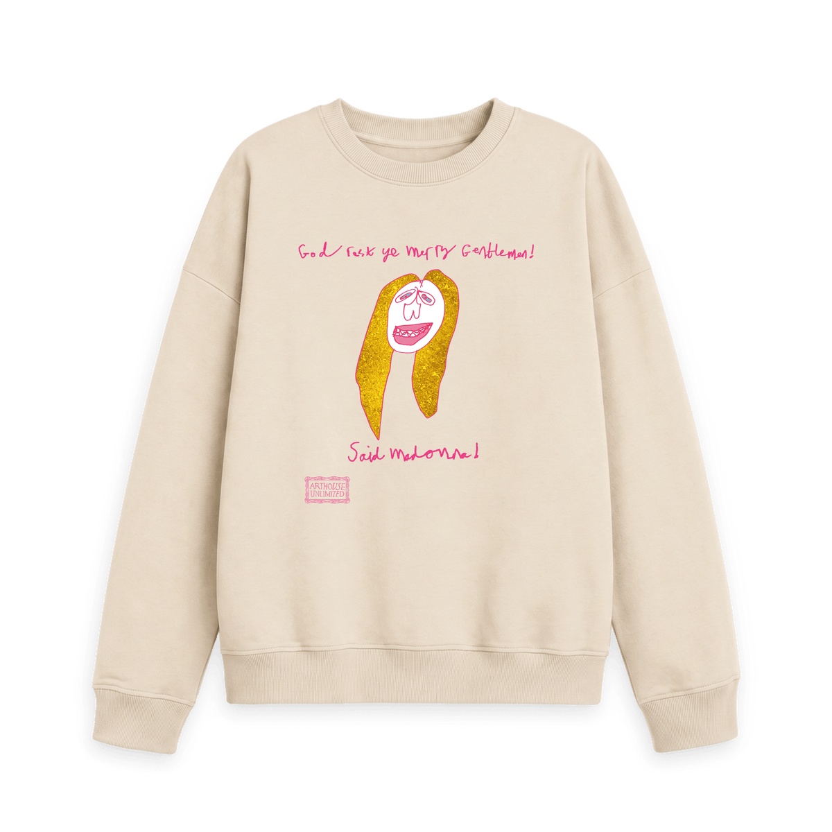 Oat Printed Sweater Front