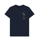 Navy Blue Printed T-shirt Front