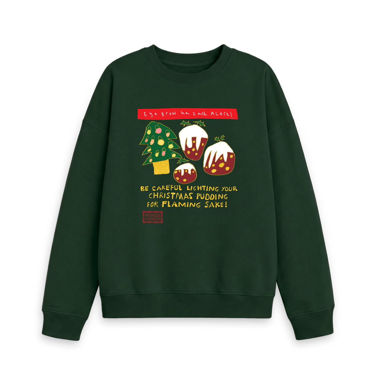 Evergreen Printed Sweater Front